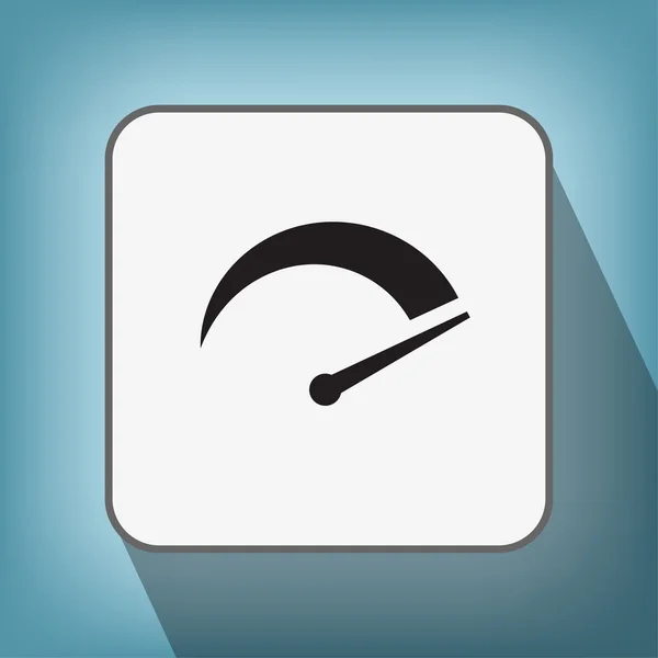 Pictograph van snelheidsmeter pictogram — Stockvector
