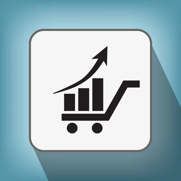 Pictograma do ícone gráfico —  Vetores de Stock