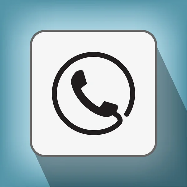 Pictograph van telefoonpictogram — Stockvector