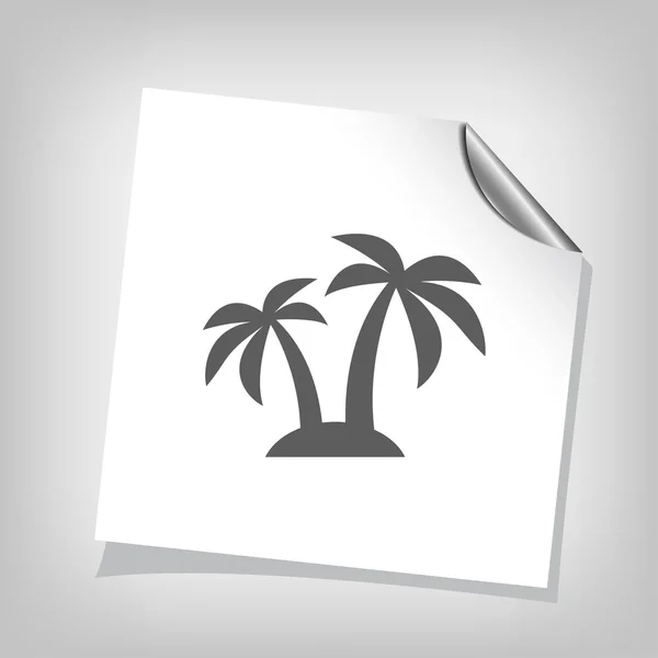 Ikona ikony ostrov — Stockový vektor