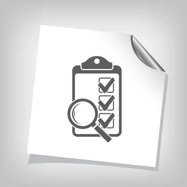 Pictograph of checklist icon — Stock Vector