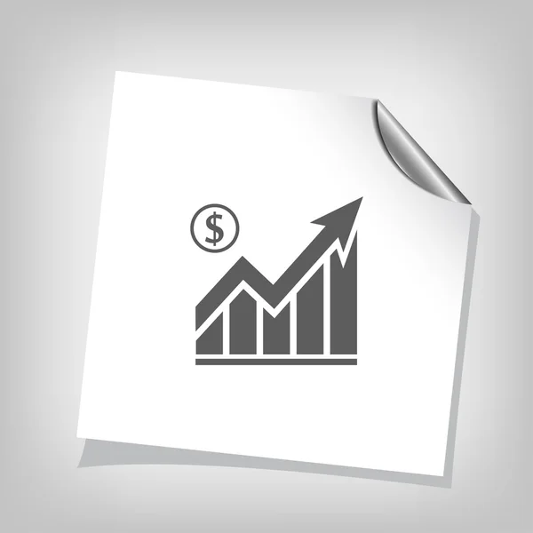 Pictograma do ícone gráfico —  Vetores de Stock