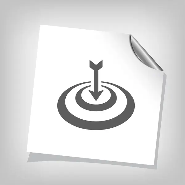 Pictograph van target met pijlen — Stockvector