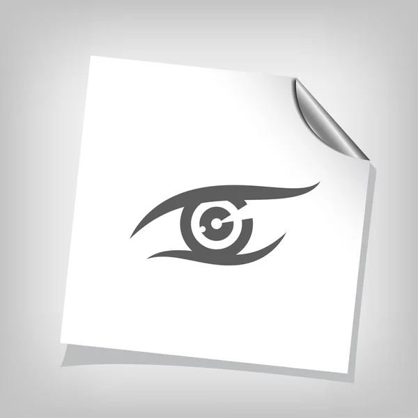 Pictograph of eye icon — Stock Vector