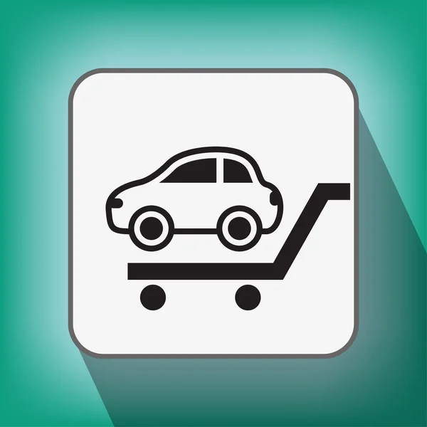 Pictograph of car icon — Stock Vector