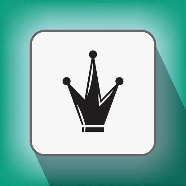 Pictograma do ícone da coroa — Vetor de Stock