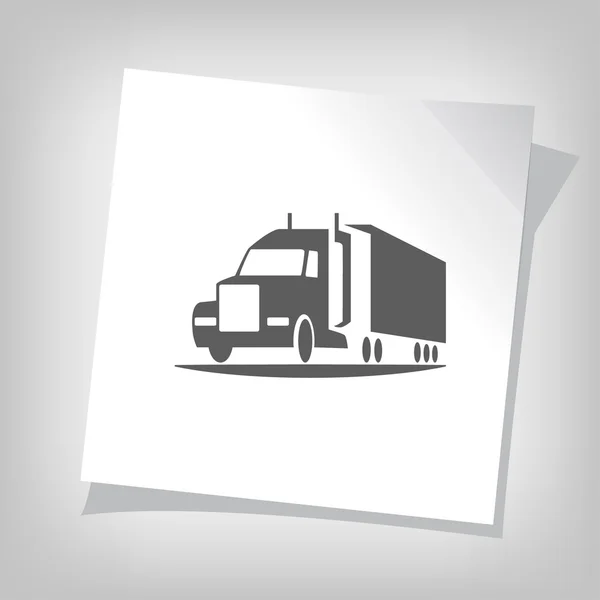 Pictograph van vrachtwagen pictogram — Stockvector