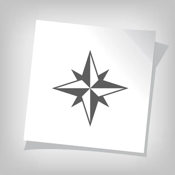 Pictogramme de l'icône boussole — Image vectorielle