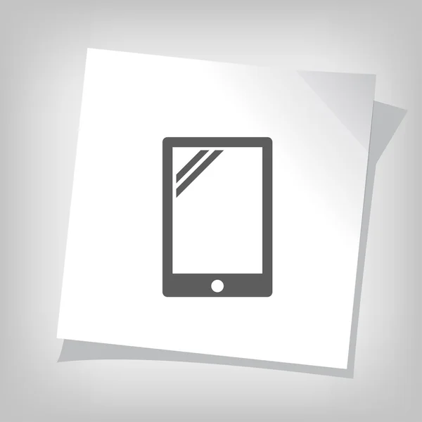 Pictograph tabletta-ikon — Stock Vector