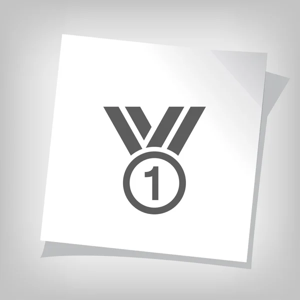 Pictograph van award badge — Stockvector