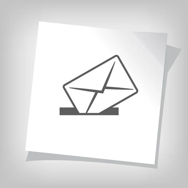 Pictografía del icono de correo — Vector de stock