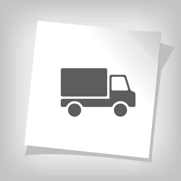 Pictograph van vrachtwagen pictogram — Stockvector