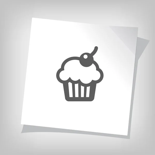 Pictografía del icono de la torta — Vector de stock