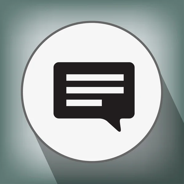 Pictografía de mensaje o chat — Vector de stock