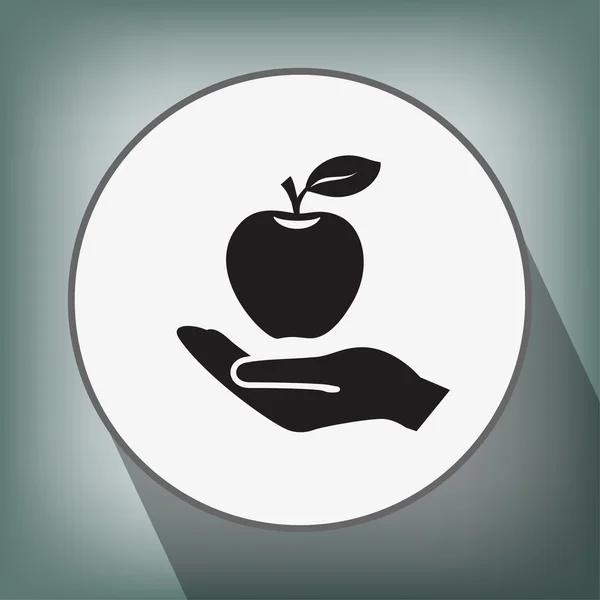 Ekibimizi elma simgesi — Stok Vektör