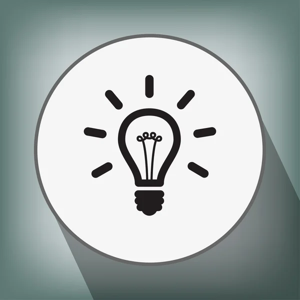 Pictograph of light bulb — Stock Vector