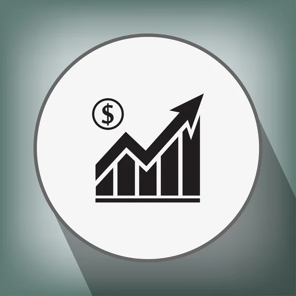 Pictograma do ícone gráfico —  Vetores de Stock