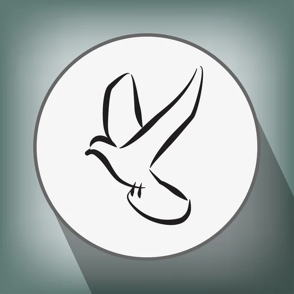 Pictograma do ícone do pássaro — Vetor de Stock