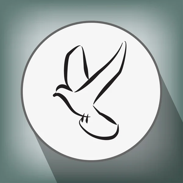 Pictograph voor vogel icon — Stockvector