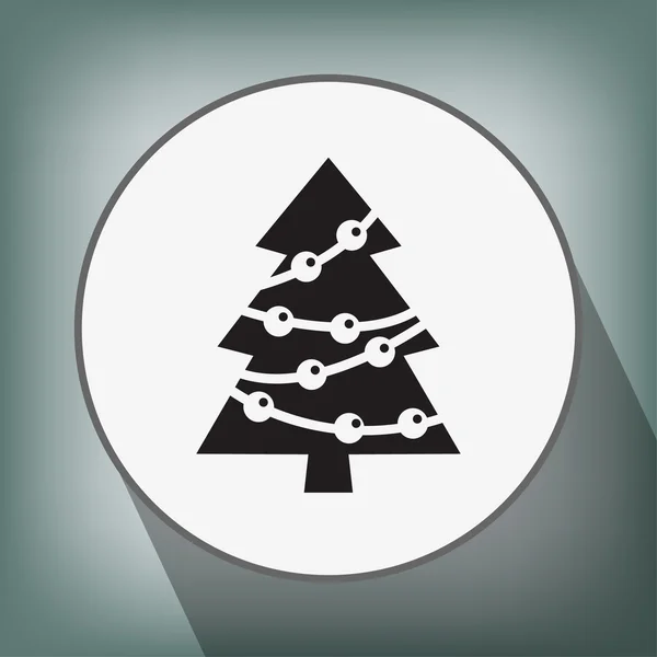 Pictograph of christmas tree — Stock Vector