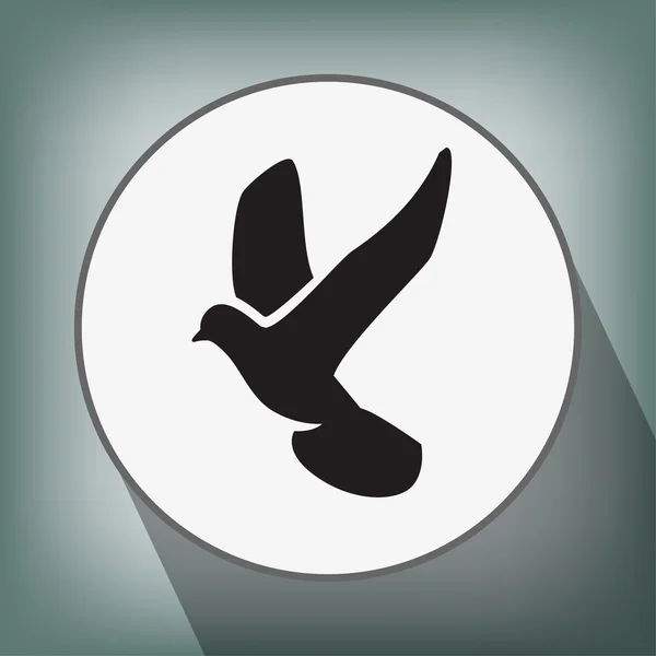 Piktogramm des Vogelsymbols — Stockvektor