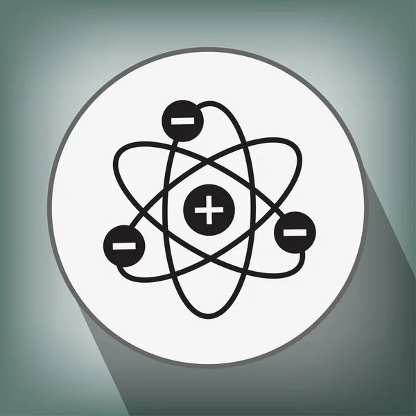 Pictografía del icono del átomo — Archivo Imágenes Vectoriales