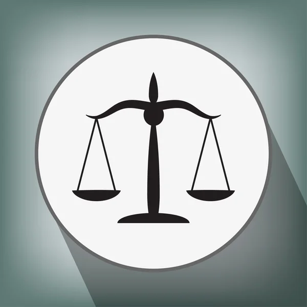 Pittogramma delle scale di giustizia — Vettoriale Stock