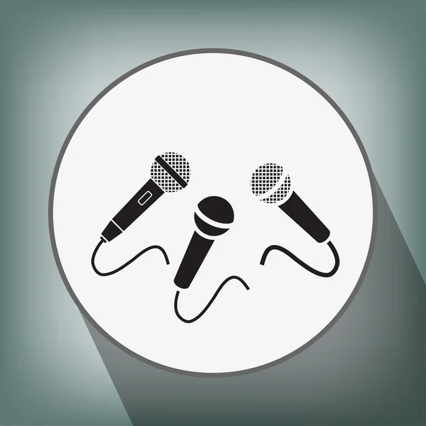 Microphones icon design — Stock Vector