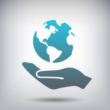 ekibimizi küre simgesi