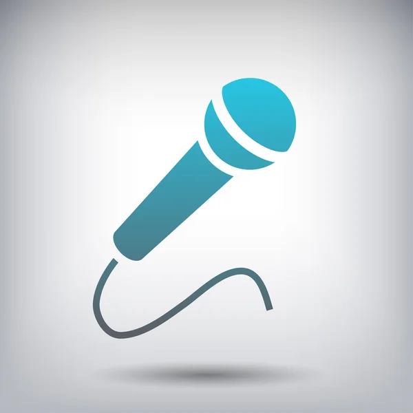 Icône de microphone signe — Image vectorielle