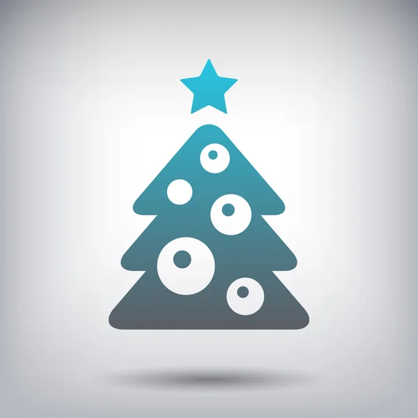 Pictograph van kerstboom — Stockvector