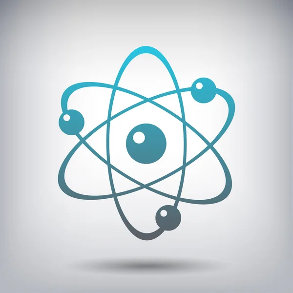 Пиктограф иконы атома — стоковый вектор
