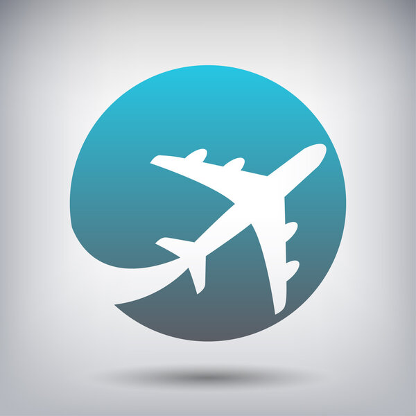 Pictograph of airplane icon