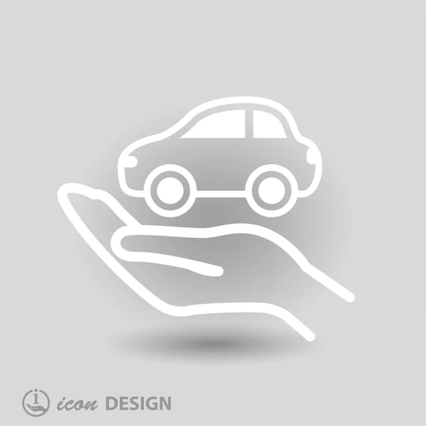 Pittogramma dell'icona dell'automobile — Vettoriale Stock