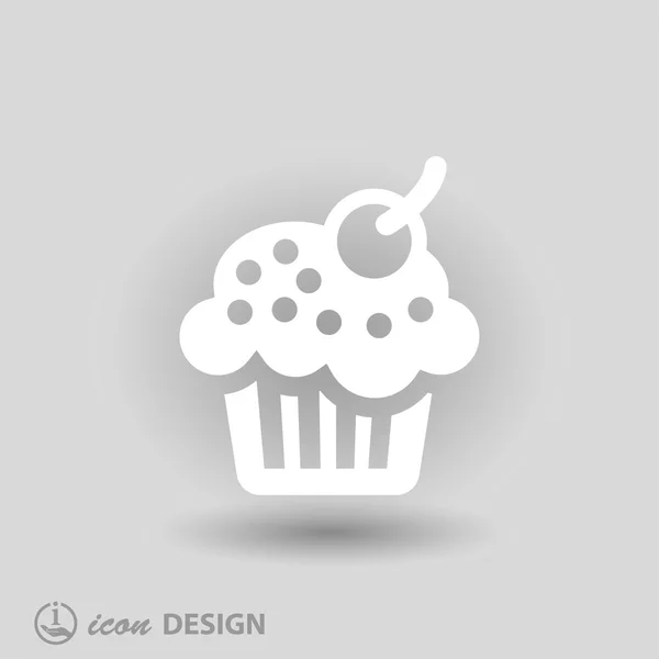 Pictografía del icono de la torta — Vector de stock