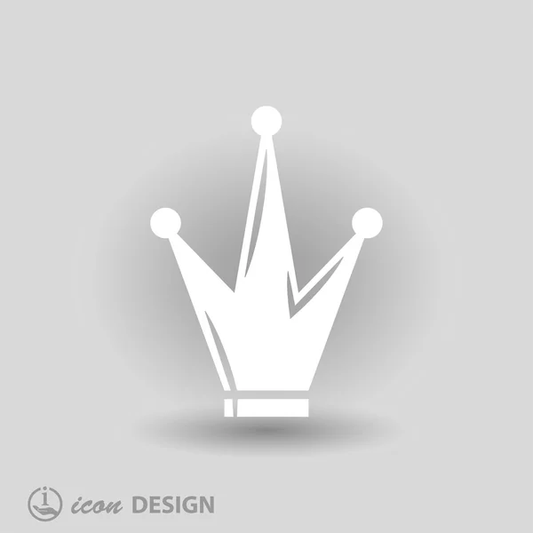 Pittogramma dell'icona della corona — Vettoriale Stock