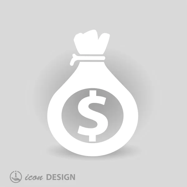 Pictograph of money icon — Stock Vector