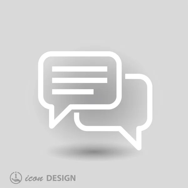 Pictogramme de message ou chat — Image vectorielle