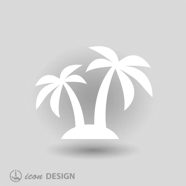 Pictogramme de l'icône de l'île — Image vectorielle
