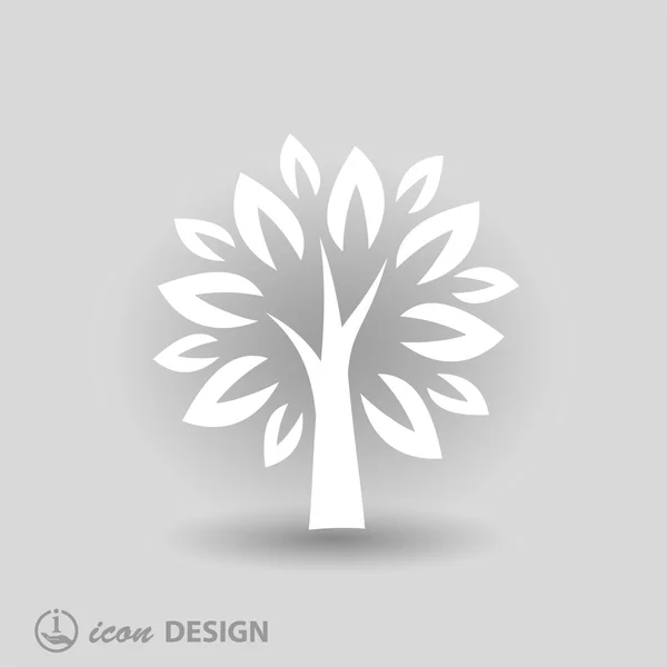 Pictograph van boom pictogram — Stockvector