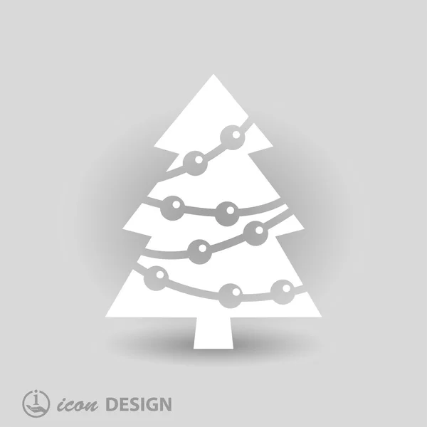 Пиктограф рождественской елки — стоковый вектор