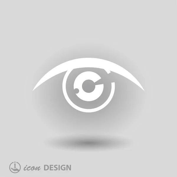 Pictograph of eye icon — Stock Vector