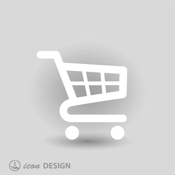 Pictograph shopping cart — Stock vektor