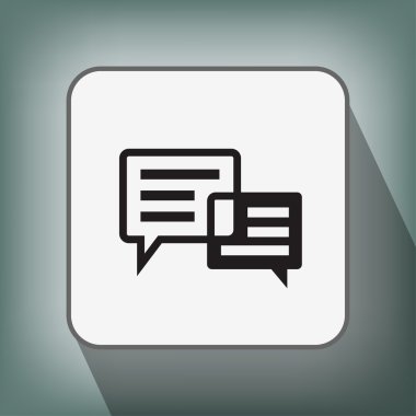 ileti veya sohbet simgesi