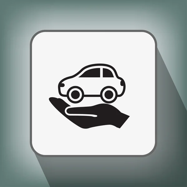 Ikony Symbols ikona samochodu — Wektor stockowy