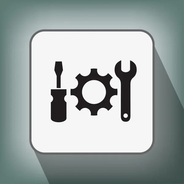 Pictograph of gear icon — Stock Vector