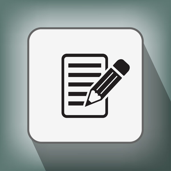 Pictograph of note icon