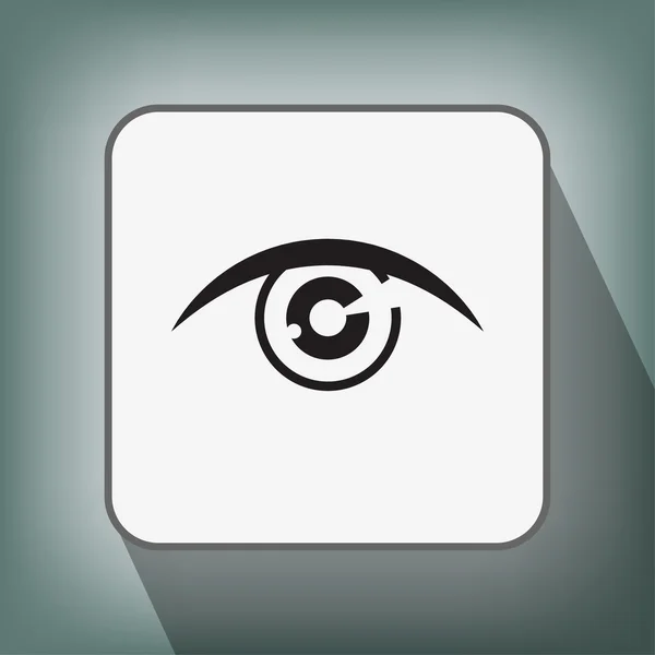 Pictograph of eye icon — Stock Vector