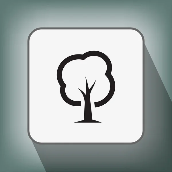 Pictografía del icono del árbol — Vector de stock