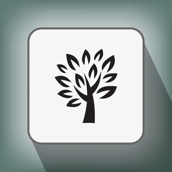 Pictografía del icono del árbol — Archivo Imágenes Vectoriales